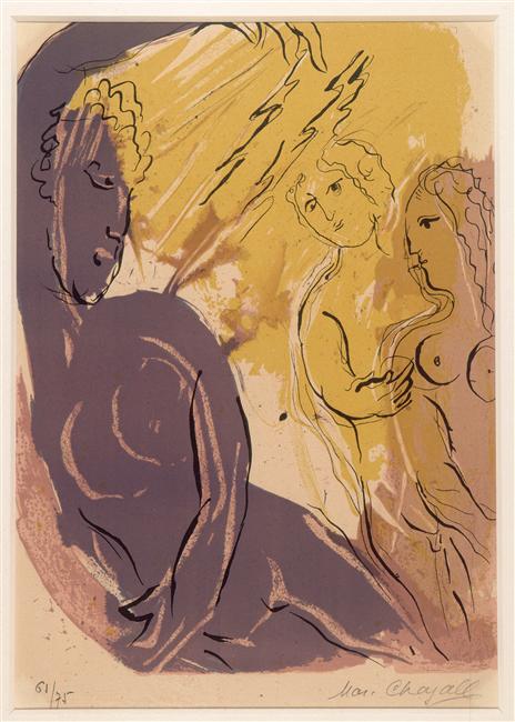 Angel in Paradise (1956) - Marc Chagall Tablo