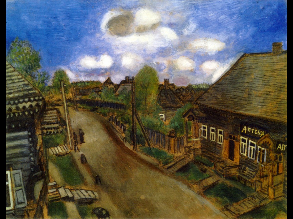 Apothecary in Vitebsk (1914) - Marc Chagall Tablo