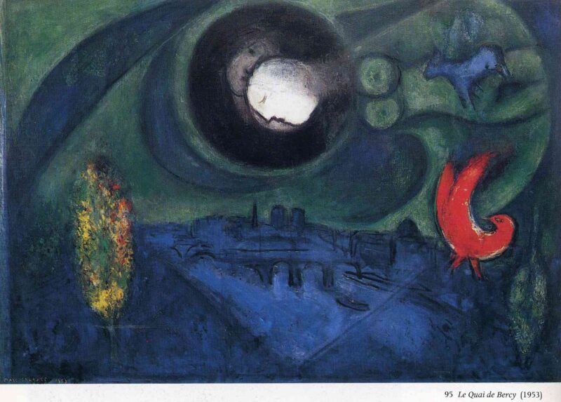 Bercy Embankment (1953) - Marc Chagall Tablo