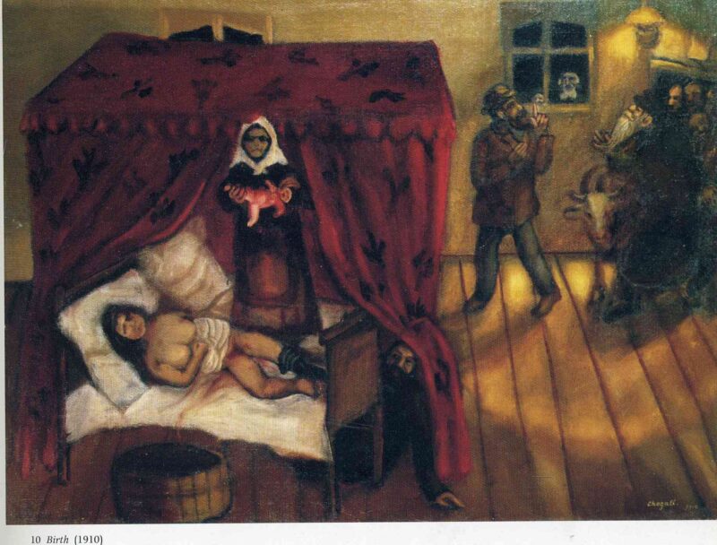 Birth (1910) - Marc Chagall Tablo