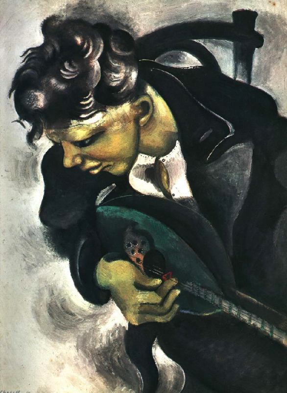 David (1914) - Marc Chagall Tablo