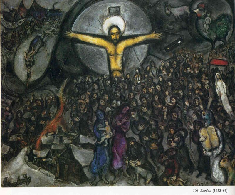Exodus (1952) - Marc Chagall Tablo