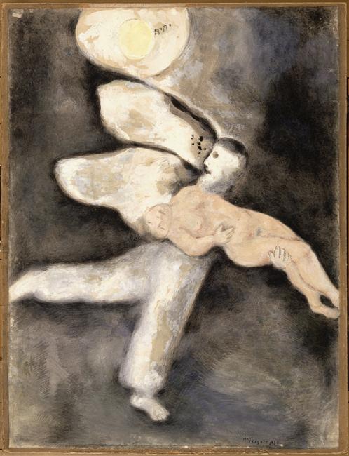 God creates Man (1931) - Marc Chagall Tablo