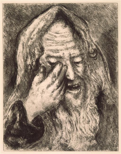 Lamentations of Jeremiah (Lamentations III1 9) (1956) - Marc Chagall Tablo