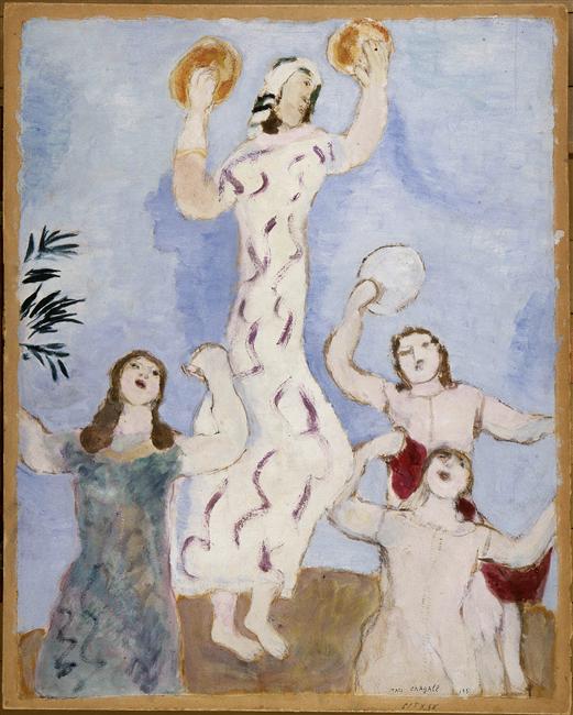 Miriam dances (1931) - Marc Chagall Tablo