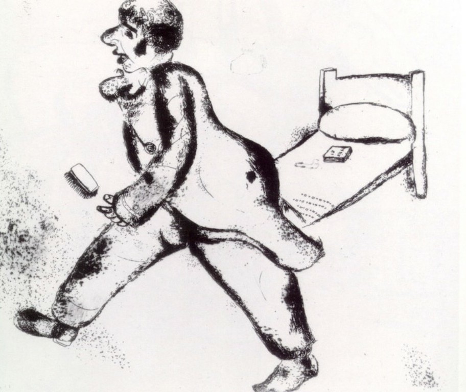 Petrouchka (1923) - Marc Chagall Tablo
