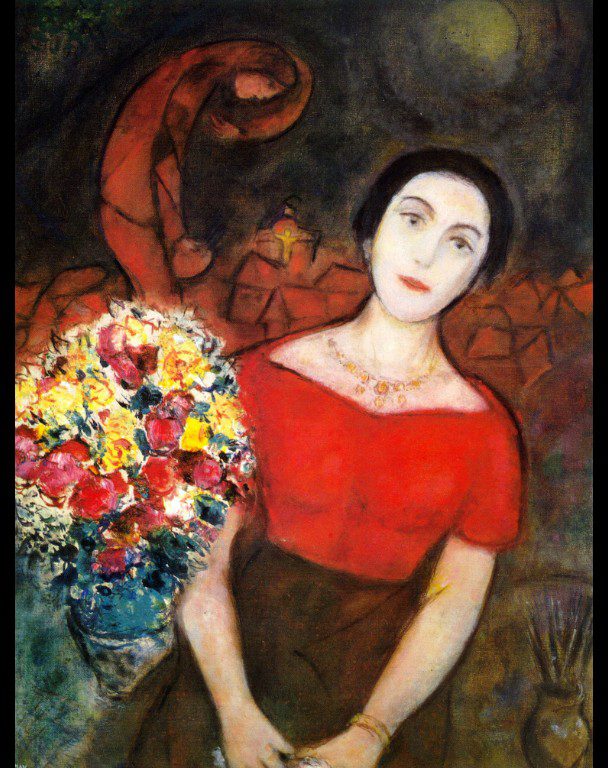 Portrait of Vava (1955) – Marc Chagall Tablo