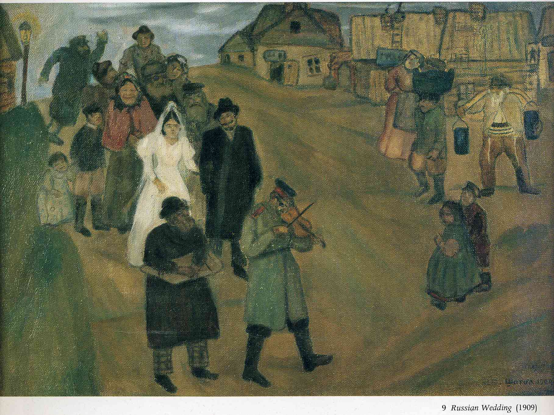 Russian Wedding (1909) - Marc Chagall Tablo