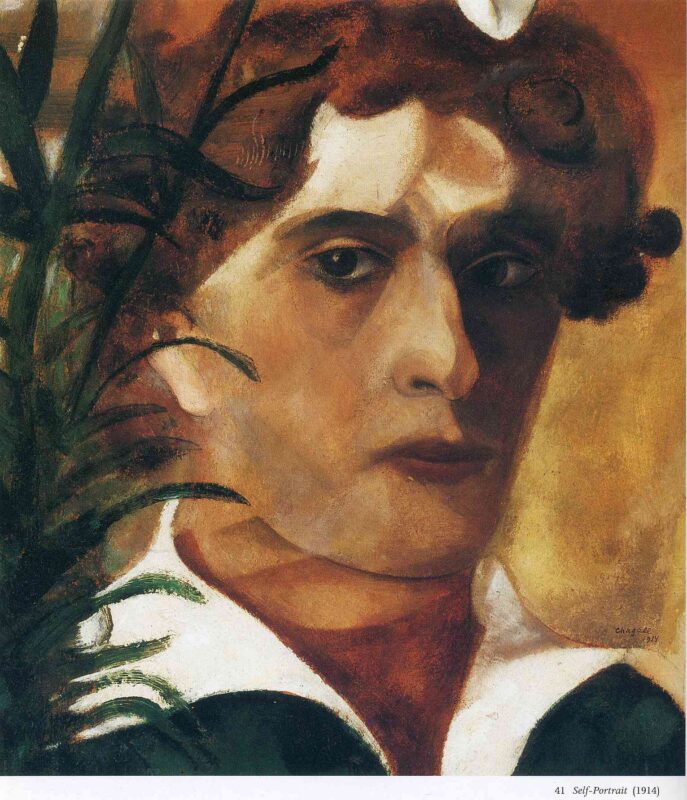 Self Portrait (1914) - Marc Chagall Tablo