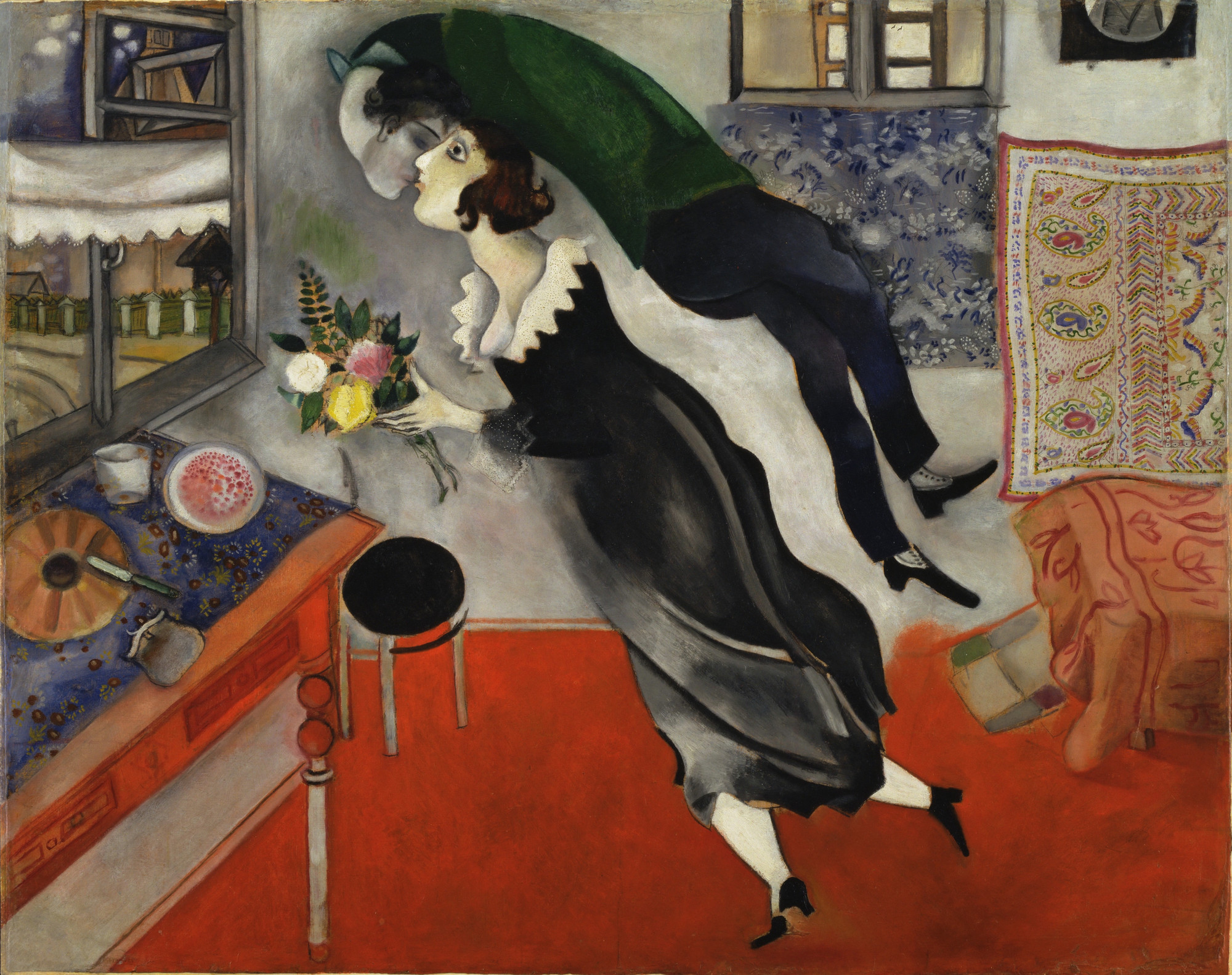 The Birthday (1915) - Marc Chagall Tablo
