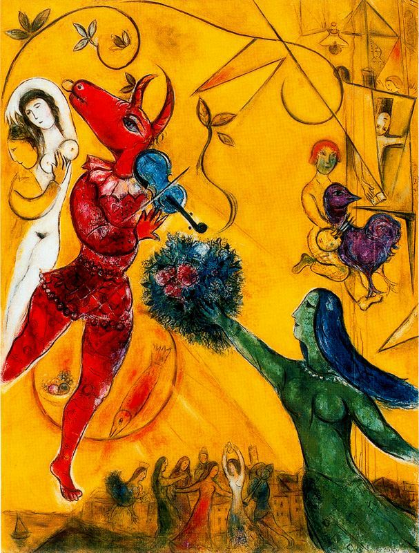 The Dance (1951) - Marc Chagall Tablo