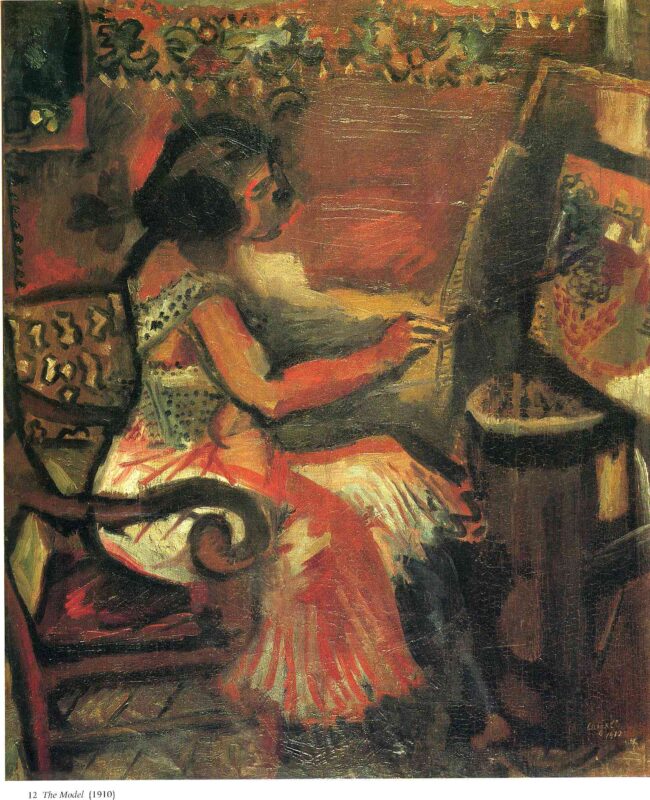 The Model (1910) – Marc Chagall Tablo
