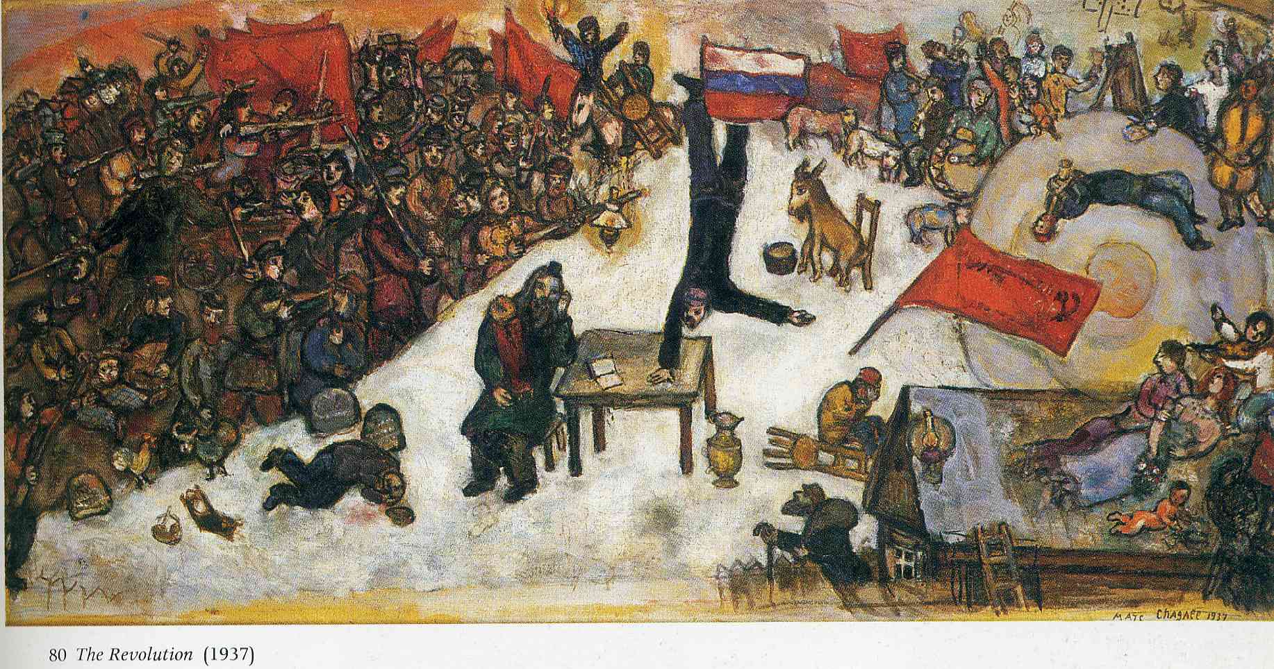 The Revolution (1937) - Marc Chagall Tablo