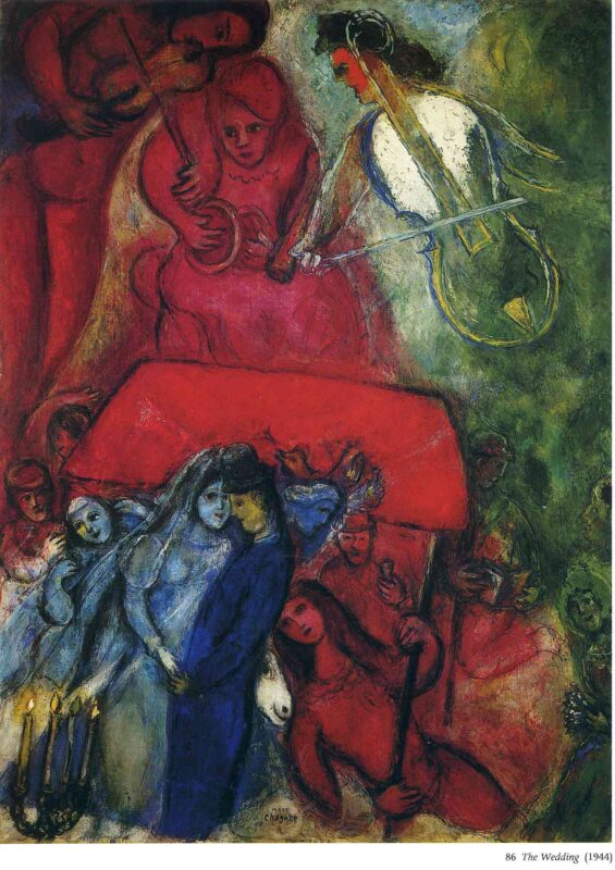 The Wedding (1944) - Marc Chagall Tablo