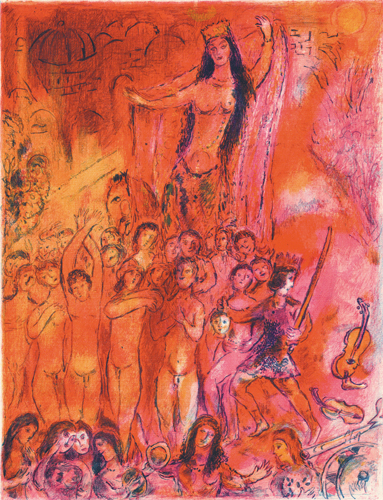 They were in forty pairs… (1948) – Marc Chagall Tablo