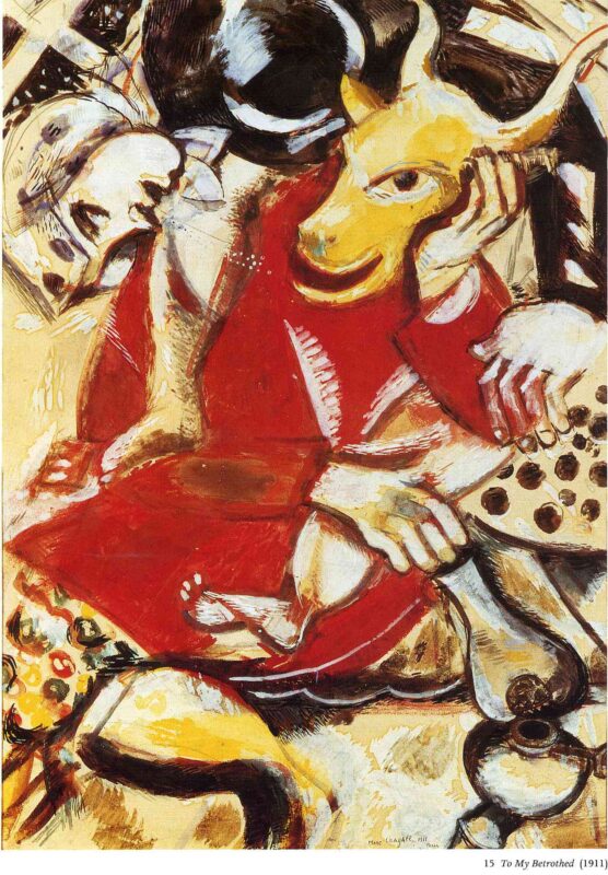 To My Betrothed (1911) - Marc Chagall Tablo