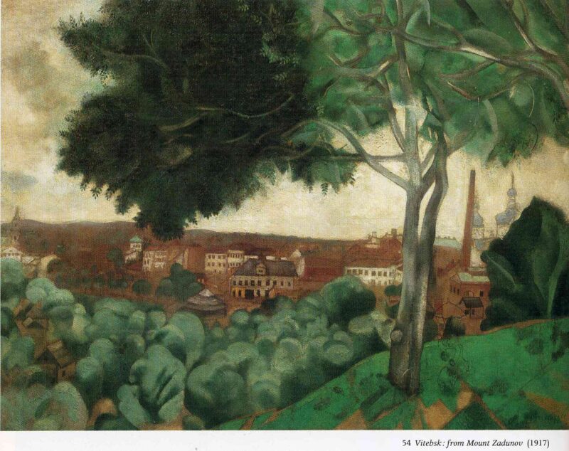 Vitebsk from mount Zadunov (1917) - Marc Chagall Tablo
