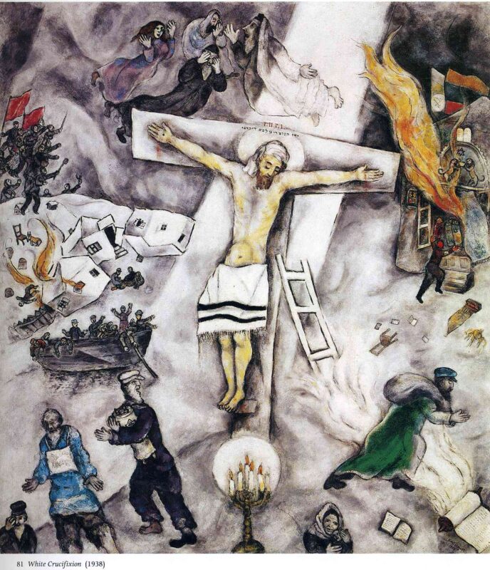 White Crucifixion (1938) - Marc Chagall Tablo