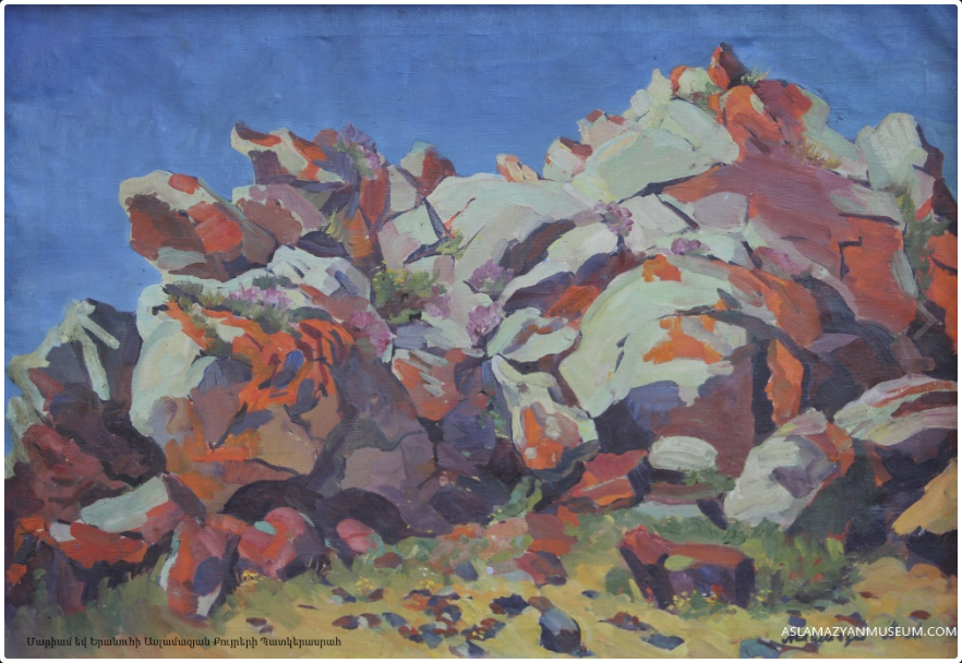 Ayrivank red stones (1956) – Mariam Aslamazian Tablo