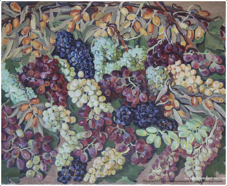 Grapes on the ground (1948) – Mariam Aslamazian Tablo