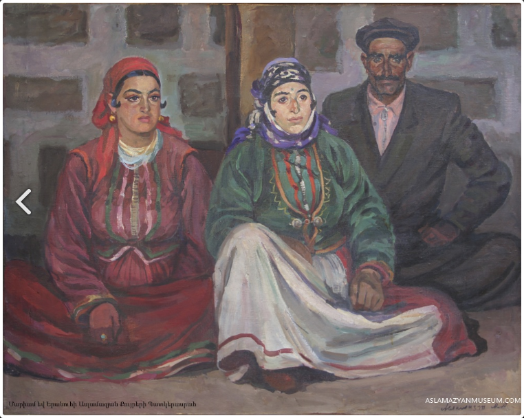 Kurdish family (1954) – Mariam Aslamazian Tablo