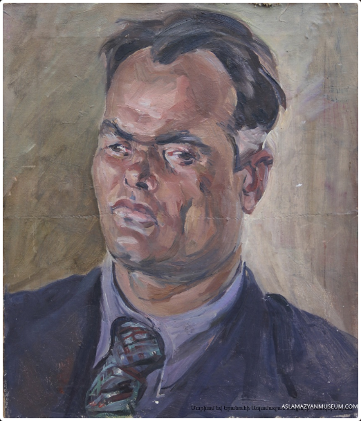 The portrait of N. Zaryan (1946) - Mariam Aslamazian Tablo