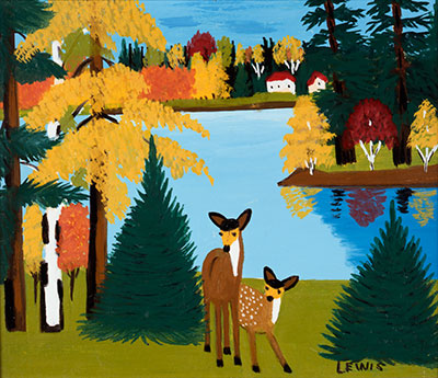 Deer – Maud Lewis Tablo