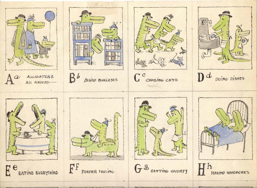 Alligators All Around - Maurice Sendak Tablo