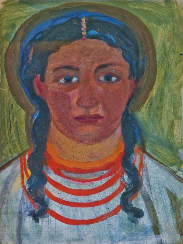 Female Portrait - Mykhailo Boychuk Tablo