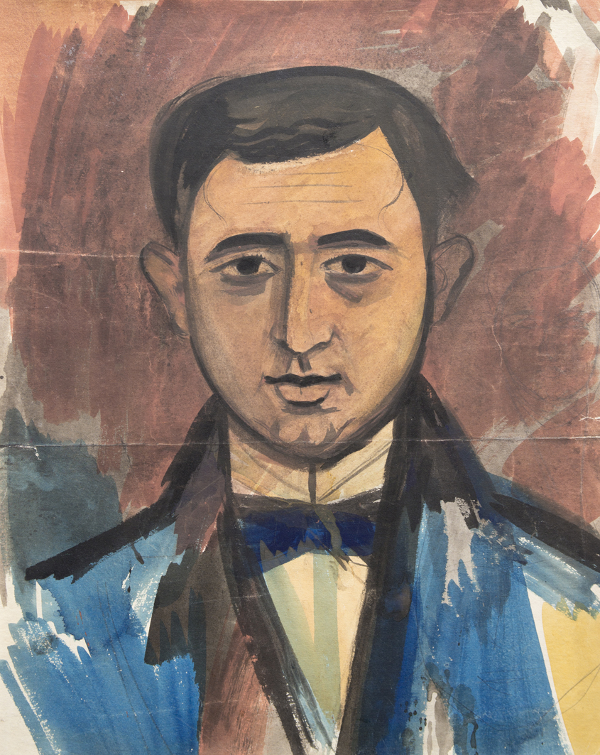 Portrait of a Man (1909) - Mykhailo Boychuk Tablo
