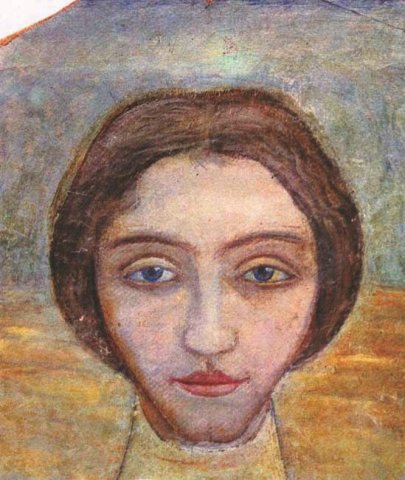 Portrait of a woman (1909) - Mykhailo Boychuk Tablo