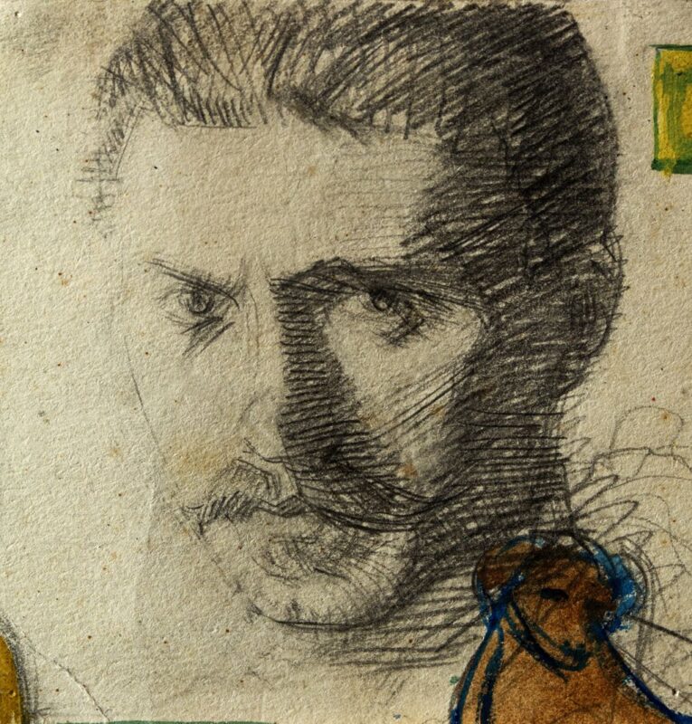 Self Portrait (1910) - Mykhailo Boychuk Tablo