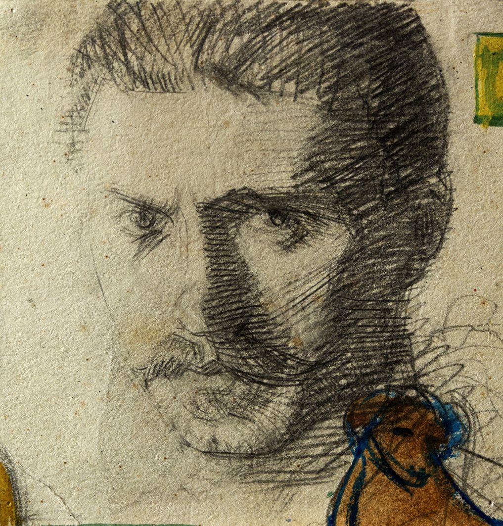Self Portrait (1910) - Mykhailo Boychuk Tablo