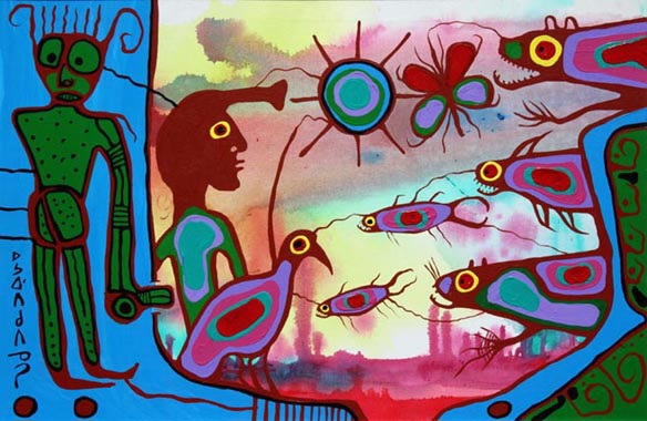 Animal Master - Norval Morrisseau Tablo