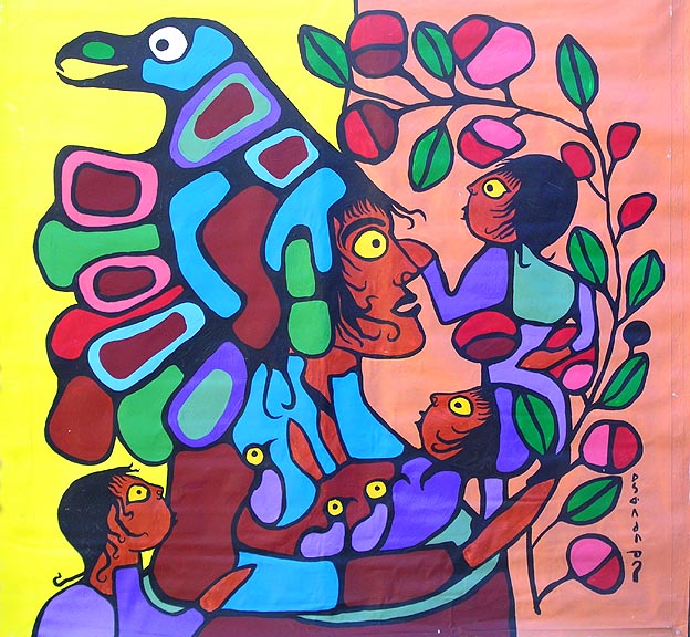 Family Feeling - Norval Morrisseau Tablo