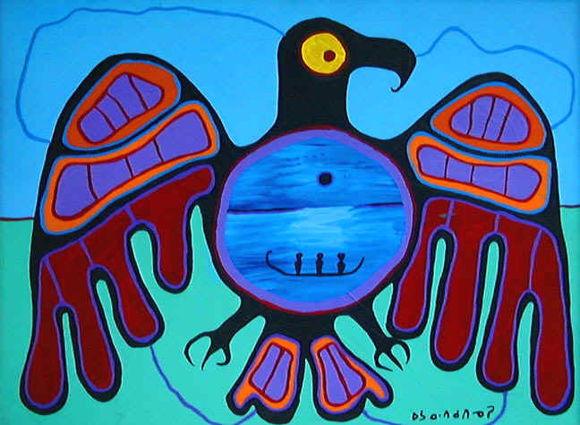 Lake Nippigon - Norval Morrisseau Tablo