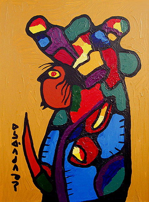 The Boy - Norval Morrisseau Tablo