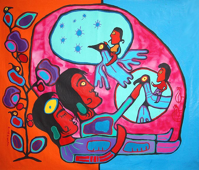 The Dreamer – Norval Morrisseau Tablo