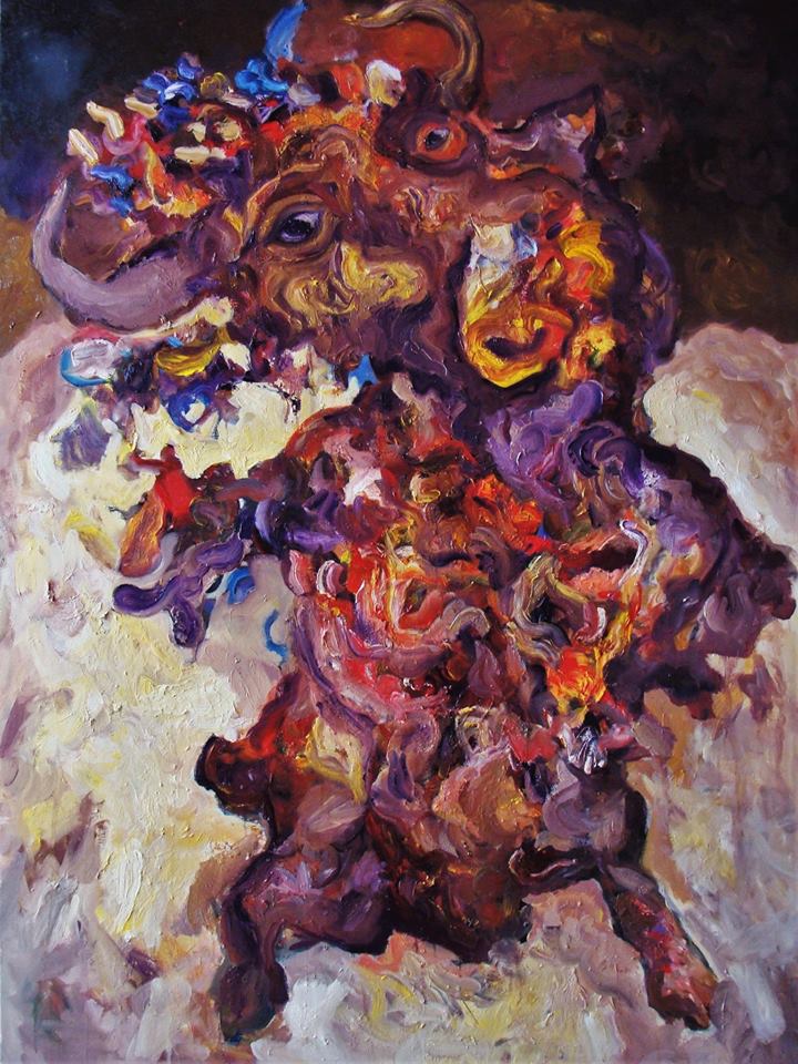 fearless bull - Otto Constantin Tablo