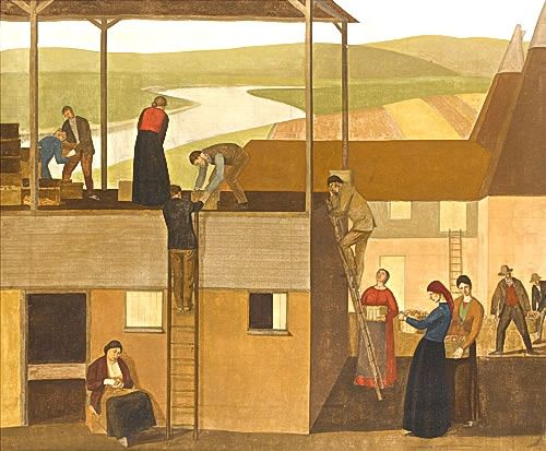 Design for Wall Decoration (1918) - Winifred Knights Tablo