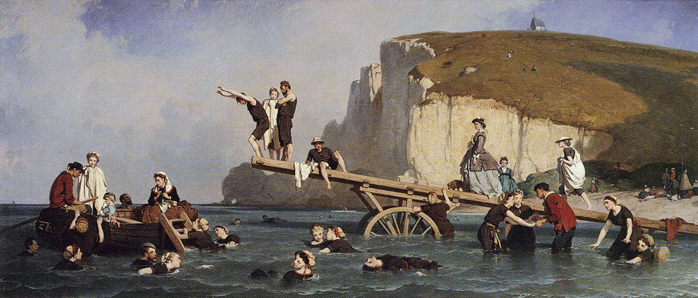 Women Bathing (1870) - Alexandre Antigna Tablo