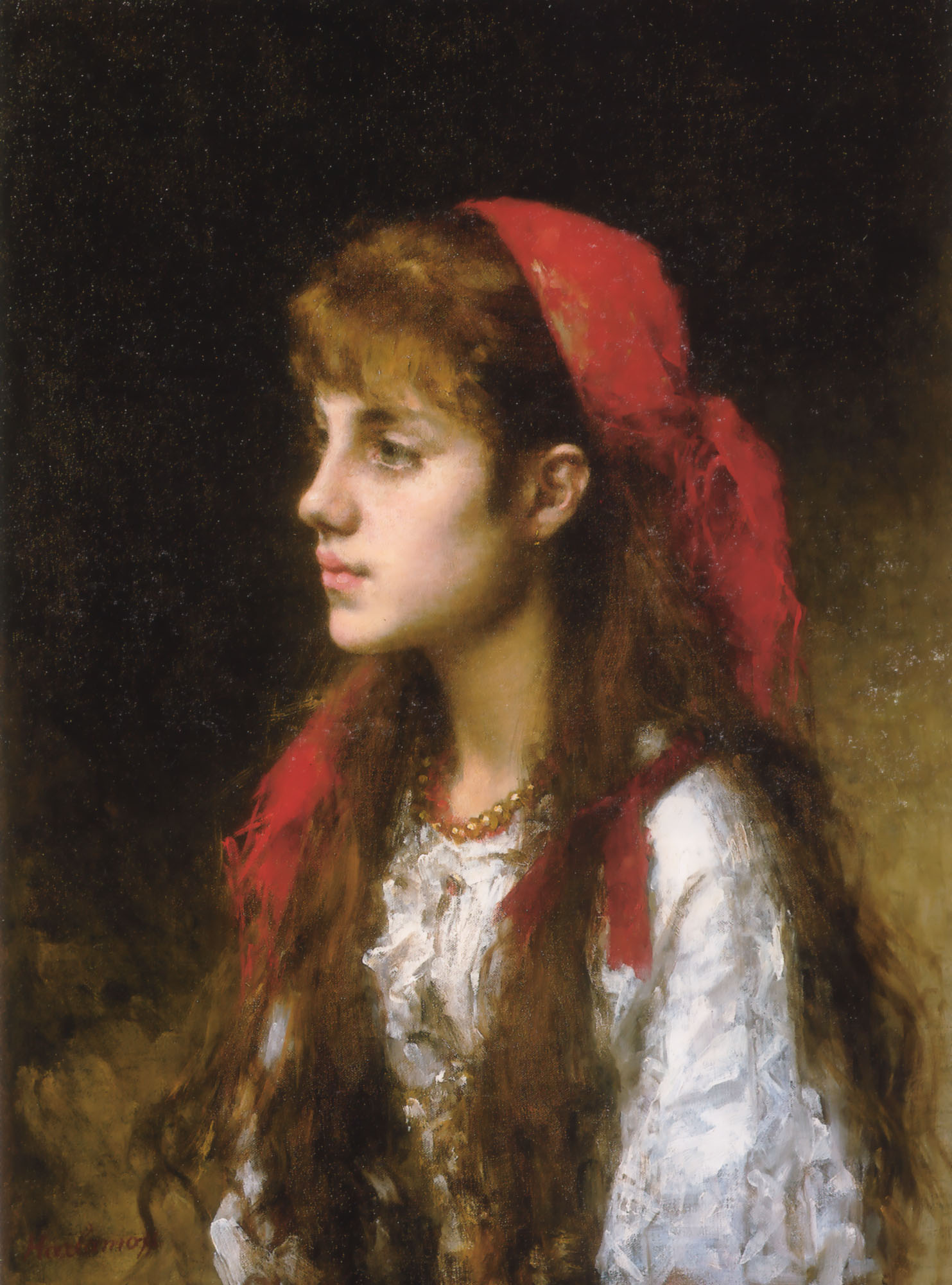 A Russian Beauty - Alexei Harlamoff Tablo