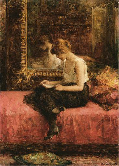 Literary Pursuits of a Young Lady - Alexei Harlamoff Tablo