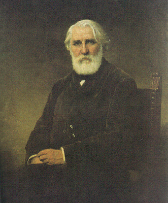 Portrait of Ivan Turgenev (1875) – Alexei Harlamoff Tablo