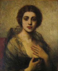 Young woman - Alexei Harlamoff Tablo