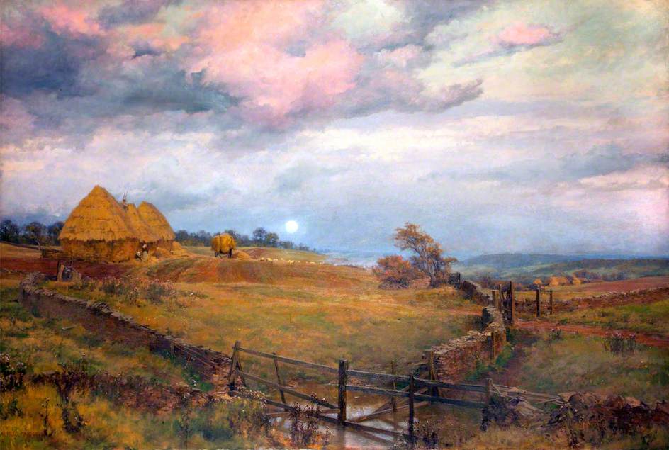 On the Cotswolds - Alfred Parsons Tablo