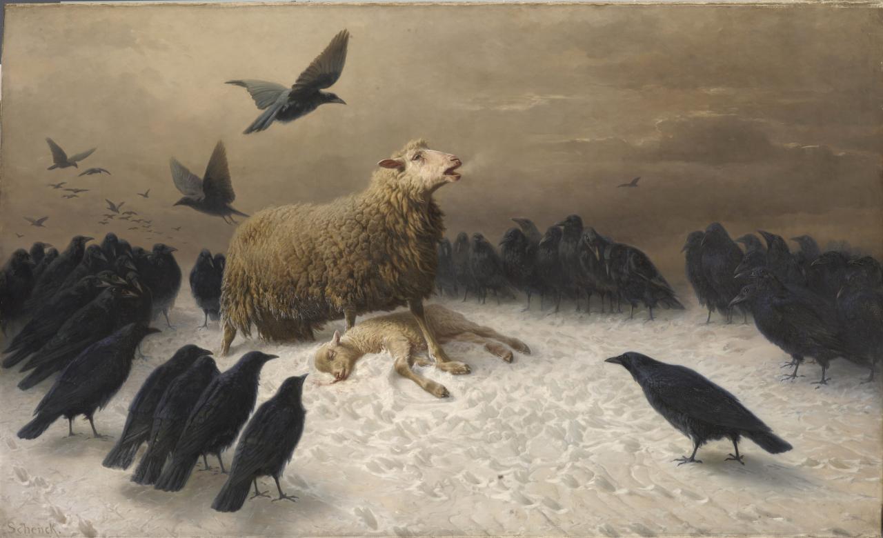 Anguish (1878) - August Friedrich Schenck Tablo