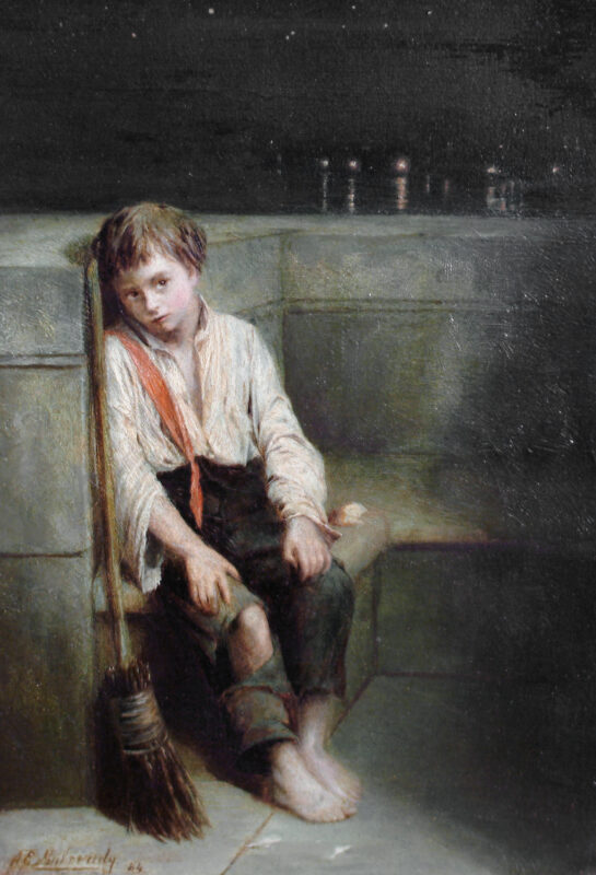 A London Jo the End of the Day (1884) - Augustus Edwin Mulready Tablo