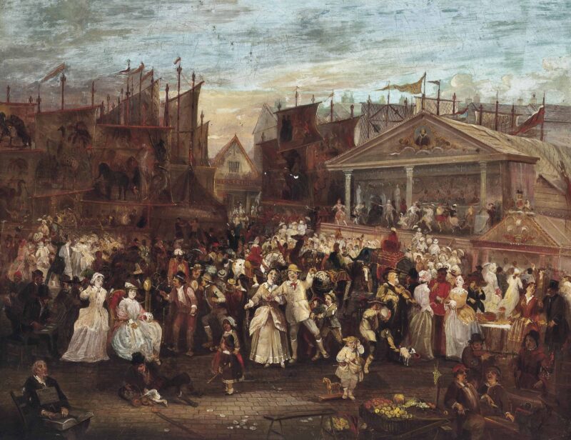 Greenwich Fair - Augustus Edwin Mulready Tablo
