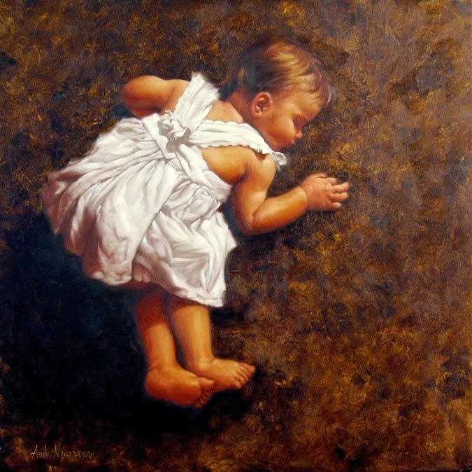 Little Child - Augustus Edwin Mulready Tablo